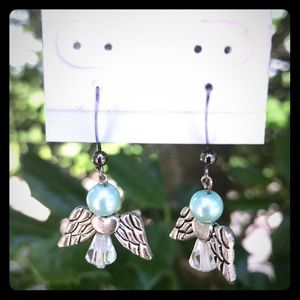 Handmade angel earrings